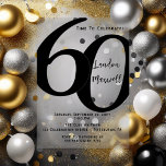 Invitations En Acrylique Typographie minimaliste 60 60e fête d'anniversaire<br><div class="desc">Simple,  minimaliste et si élégant et élégant,  cette typographie "60" 60e anniversaire Invitation est sûr de satisfaire les plus exigeants des destinataires. Pour la fête de l'année,  il n'y a pas de meilleur moyen de dire "Fêtons !"</div>