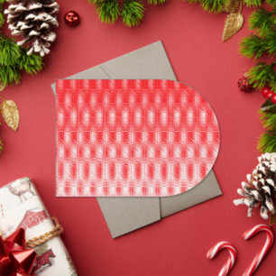 Invitations En Acrylique un arrière - plan rouge et blanc avec de petits ca