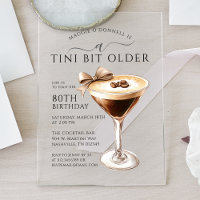 Un Tini Bit 80e anniversaire Espresso Martini