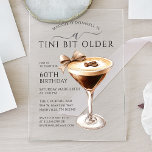 Invitations En Acrylique Un Tini Bit Ancien 60e anniversaire Espresso Marti<br><div class="desc">Un petit déjeuner buffet froid et chaud (en supplément) est servi tous les matins au restaurant entre 6h00 et 10h00. Un joli arc féminin apporte une touche festive.</div>