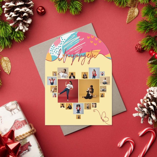 Invitations En Acrylique Unapologetic Personalized Feminine Photo Collage (Insitu (vacances))