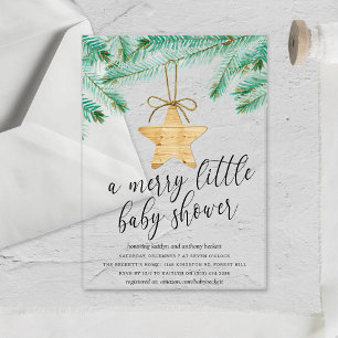 Invitations En Acrylique Une Baby Shower Joyeuse