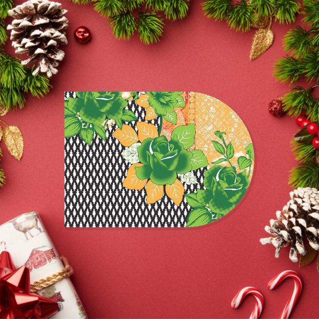 Invitations En Acrylique une conception d'un mur suspendu vert et jaune (Insitu (vacances))