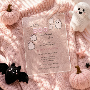 Invitations En Acrylique Une petite chouette est presque due Cute Baby Show