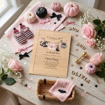 Une petite sorcière chapeau et noeud rose Baby Sho