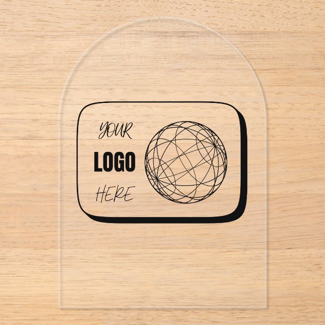 Invitations En Acrylique Votre logo ici (Recto)
