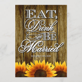 Invitations en bois occidentales de mariage de