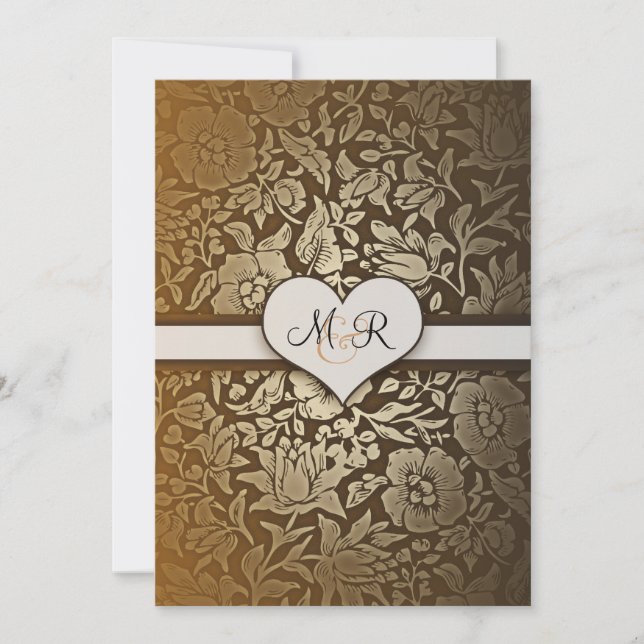 invitations en damas pour noces d'or de 50 ans de  (Devant)