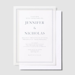 INVITATIONS EN VÉLIN 