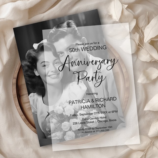 Invitations En Vélin Appel à la calligraphie chic pour l'anniversaire d (Créateur téléchargé)