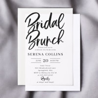 Brush Calligraphy Moderne Brunch nuptial