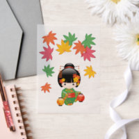 Chute Kokeshi Poupée verte Kimono Geisha Girl Inse