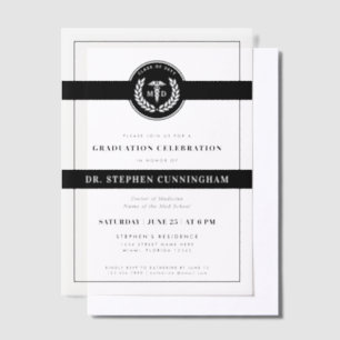 Invitations En Vélin Docteur en médecine moderne Docteur en médecine Me