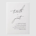 Invitations En Vélin Élégant NOMS élégant Mariage noir<br><div class="desc">Cette superposition Vellum est imprimée sur du papier vellum translucide et peut être combinée avec n’importe quelle autre carte imprimée - *Ces cartes sont vendues séparément* Veuillez nous contacter si vous avez besoin d’aide pour faire correspondre le PAPIER VELLUM à une collection La couleur indiquée dans cet aperçu ou cette...</div>