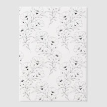 Fleurs d'anémone Papier vélin pour invitations