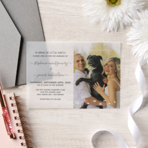 Invitations En Vélin Humains Se Marier Personnalisé Animaux Mariages Ph
