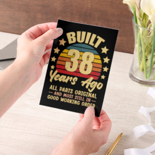 Invitations En Vélin Il y a 38 ans Toutes les pièces d'origine 38e anni