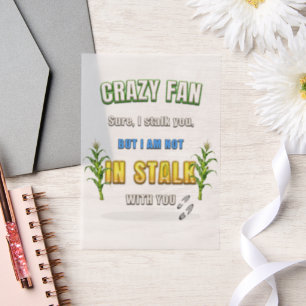 Invitations En Vélin Les épis de maïs de SlipperyJoe suivent un fan fou