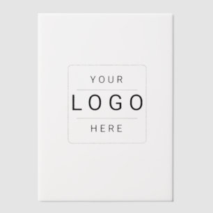Invitations En Vélin Logo personnalisé