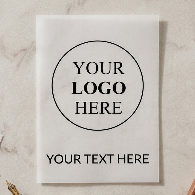 Invitations En Vélin Logo Promotionnel Personnalisé – Aucune Commande M (Créateur téléchargé)