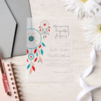 Mariage de Dreamcatcher en plumes de la tribu Boho