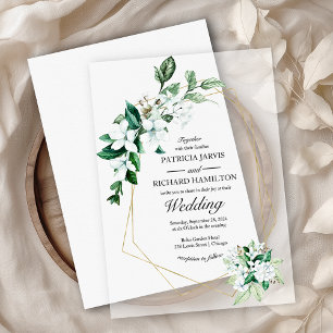 Invitations En Vélin Mariage Géométrique et Végétal à Prix Abordable
