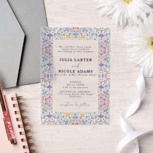 Invitations En Vélin Mariage photo arc-en-ciel vibrant de la fiesta mex