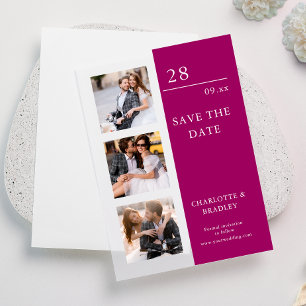Invitations En Vélin Mariage Simple Enregistrer La Photo Date