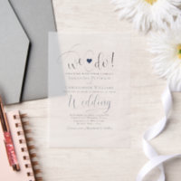 Nous faisons Marine Blue Modern Script & Heart Mar