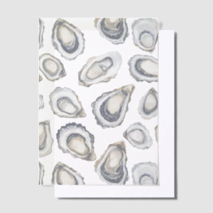 Invitations En Vélin Oysters superposition Ocean Beach Mariage nautique