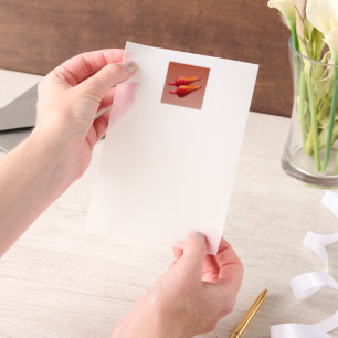 Invitations En Vélin Papiers en vellum Red Chili Peppers