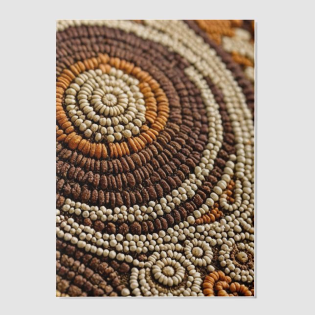 Invitations En Vélin Perles Boho (Recto)