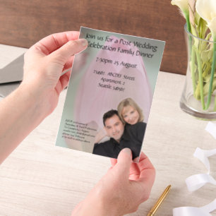 Invitations En Vélin Réponse de la célébration mariage de lotus rose