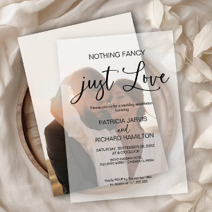 Invitations En Vélin Rien De Fancy Just Love Mariage intime