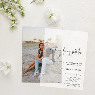Invitations En Vélin Rien De Fancy Just Love Simple Engagement Party