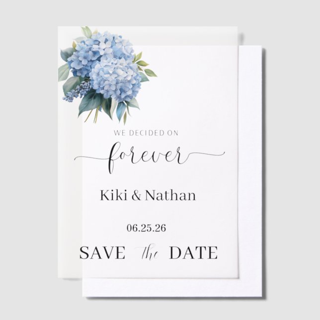 Invitations En Vélin Superposition de vélin pour la date de mariage (Compenser)
