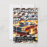 Invitations et annonces de Hot Wheels