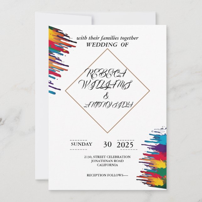 invitations et papeterie (Devant)