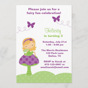Invitations Fairy Cute