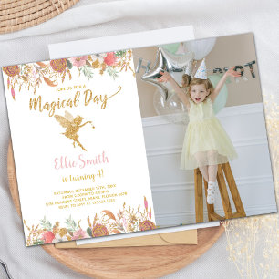 Invitations Fairy Party personnalisables pour les 