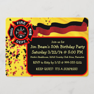 Invitations faites sur commande de fête