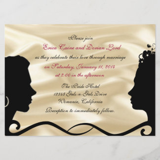 Invitations faites sur commande de mariage de