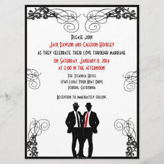 Invitations faites sur commande de mariage de