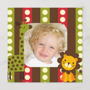 Invitations faites sur commande de safari de photo