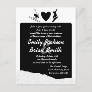 Invitations faits sur commande de mariage de