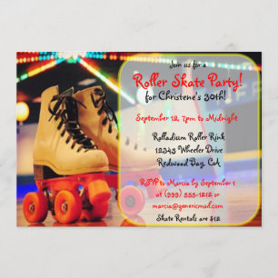 Invitations faits sur commande de partie de patin