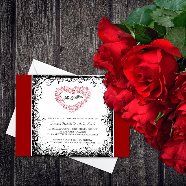 Invitations fêtes de fiançailles (Créateur téléchargé)