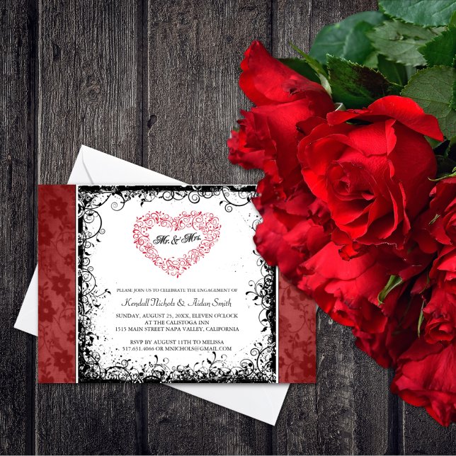 Invitations fêtes de fiançailles (Créateur téléchargé)