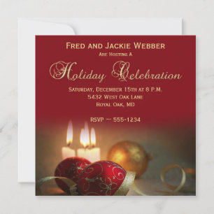 Invitations fêtes ou fêtes de Noël