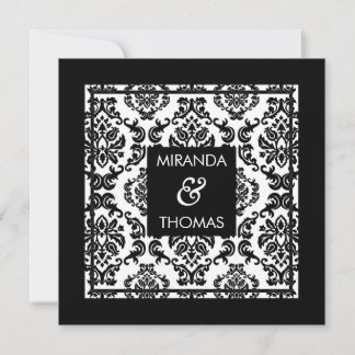 INVITATIONS FIANÇAILLES :: couleurs damas 10